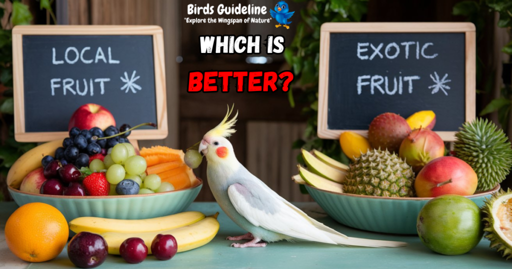 Local Vs. Exotic FRUIT which is better for cockatiel