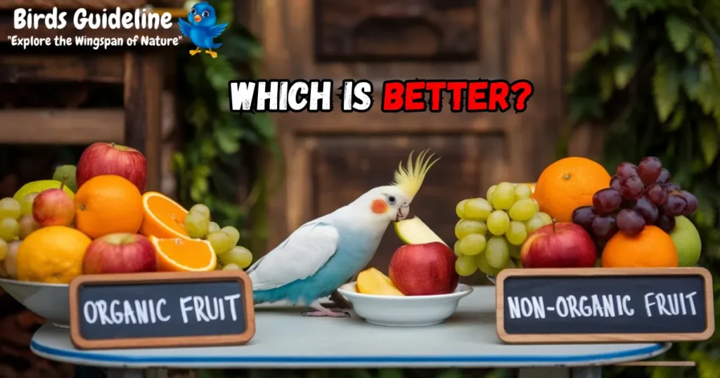 Organic Vs. Non-organic Fruit which is better for cockatiel