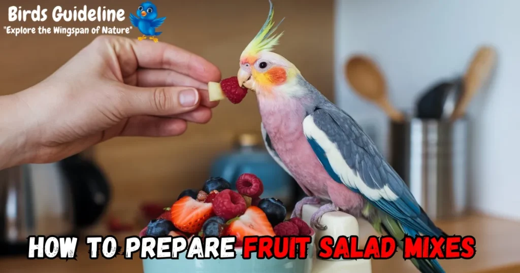 how to prepare Fruit Salad Mixes for cockatiel